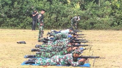 Lanud H. AS Hanandjoeddin Gelar Latihan Menembak Bersama Forkopimda