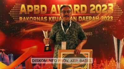 Pemprov. Kep. Bangka Belitung Sabet Penghargaan APBD Award 2023 dari Kemendagri