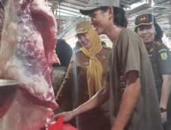 Wabup Debby bersama Tim Gabungan Pemkab Basel Pantau Harga Sembako di Pasar Terminal Toboali