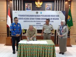 Walikota Pangkalpinang Teken Naskah Hibah Tanah Pembangunan Masjid Agung Kubah Timah