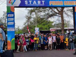 Ramai Banget, Ribuan Warga Belitung Timur Ikuti Pekan Sehat PT Timah Tbk di Pantai Nyiur Melambai