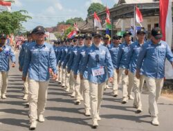 Pasukan PAM Toboali Memukau Penonton dalam Pawai Baris Indah dan Karnaval