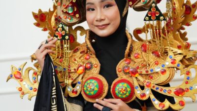 Atha Casandra Ersy Siswi SDN 1 Pangklpinang Curi Perhatian di Karnaval HUT RI ke-78