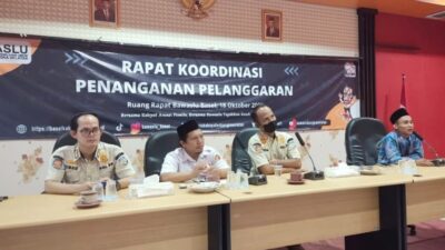 Bawaslu dan Satpol PP Basel Bersinergi Mengatasi Maraknya Alat Peraga Sosialisasi Mirip Kampanye