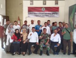 Kodim 0432/Basel Pererat Hubungan dengan Masyarakat Desa Gadung Melalui Program Komsos Semester II