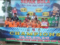 SSB Tosari Toboali Raih Juara 2 dalam Kejuaraan Sepakbola Usia Dini di Pemdes Irat