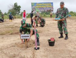 Kodim 0432/Basel Giatkan Penanaman Pohon Serentak: Menuju Kelestarian Lingkungan di Bangka Selatan