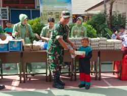 Dapur Masuk Sekolah di SD N 1 Toboali: Kodim 0432/Bangka Selatan Perangi Stunting dan Tingkatkan Gizi Anak