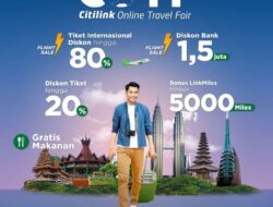 Siap-Siap Beli Tiket Mudik Lebaran, BRI dan Citilink Kembali Gelar Online Travel Fair