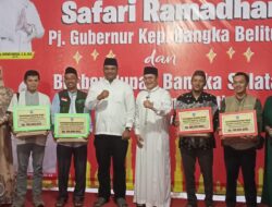 Pj Gubernur Babel dan Bupati Basel Gelar Bukber Meriah Bersama Anak Yatim di Toboali