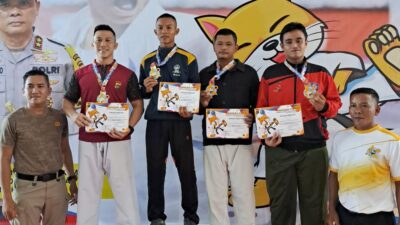 Prajurit Kodim 0432/Basel Raih Medali Perunggu di Kejuaraan Piala Kapolda Babel Open Karate Championship se-Sumatera 2024