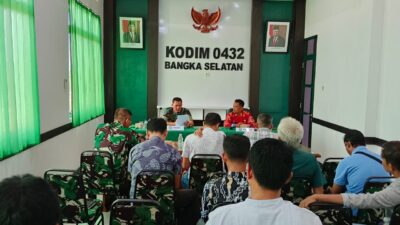 Kodim 0432/Basel dan DPPP Gelar Rakor Optimalisasi Lahan untuk Dukung Ketahanan Pangan Nasional