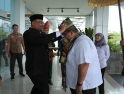 Pj Safrizal  Sambut kedatangan Anggota V BPK RI dan Auditor Utama Keuangan Negara