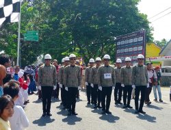 Tiga Tahun Berturut, Tim Gerak Jalan Putra PT Timah Raih Juara Satu Lomba Gerak Jalan Pemkab Bangka Barat