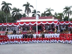 Pj Wako Hadiri Penurunan Bendera Merah Putih, Ungkap Bangga Kepada Paskibraka Kota Pangkalpinang