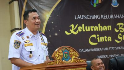 Pj Wako Budi Utama Luncurkan Kelurahan Cinta Statistik