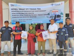 Mobil Sehat PT Timah Datangi Desa Pasir Putih Bangka Selatan